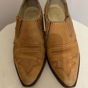 Vtg Seychelles Leather Booties boot ankle
Shoes Western 5.5 tan light browm flat